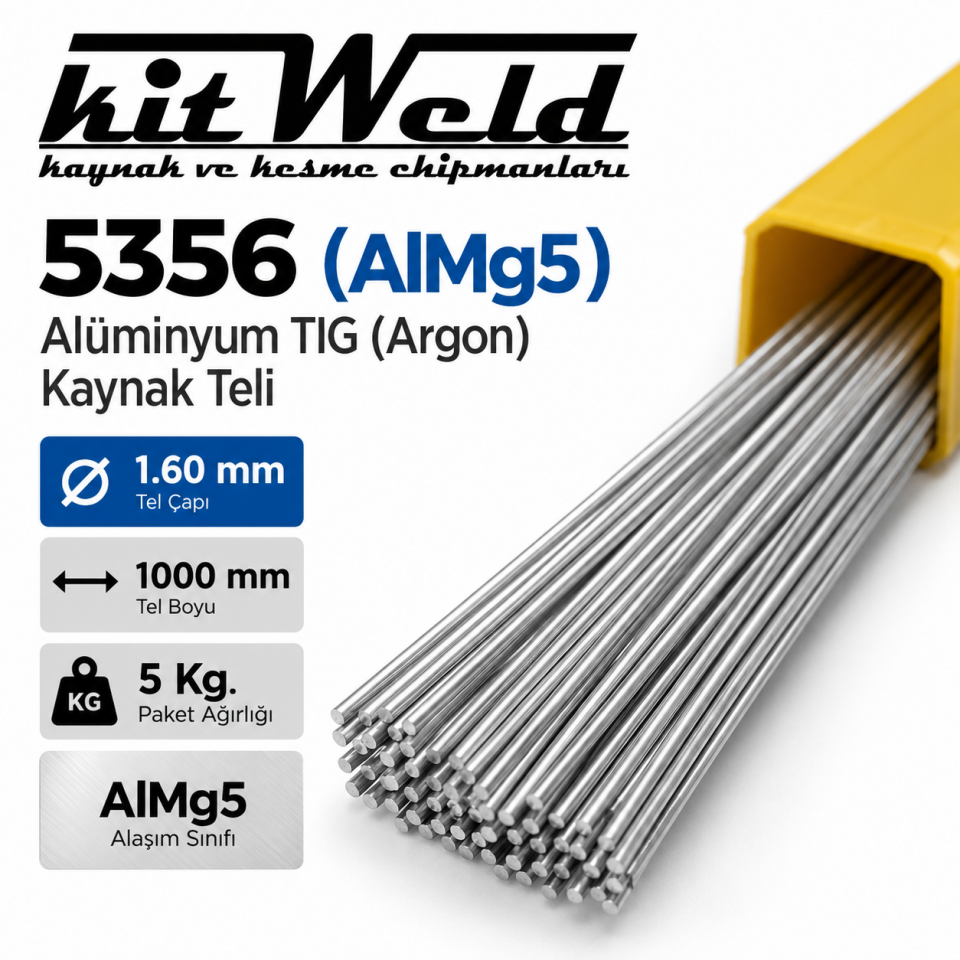 ER5356 AlMg5 Ø1,60 mm TIG Kaynak Teli