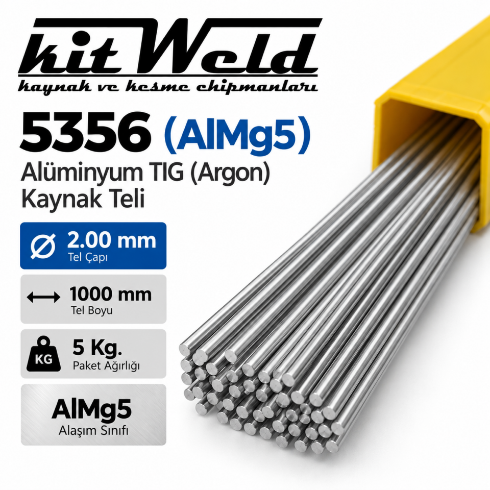 ER5356 AlMg5 Ø2,00 mm TIG Kaynak Teli