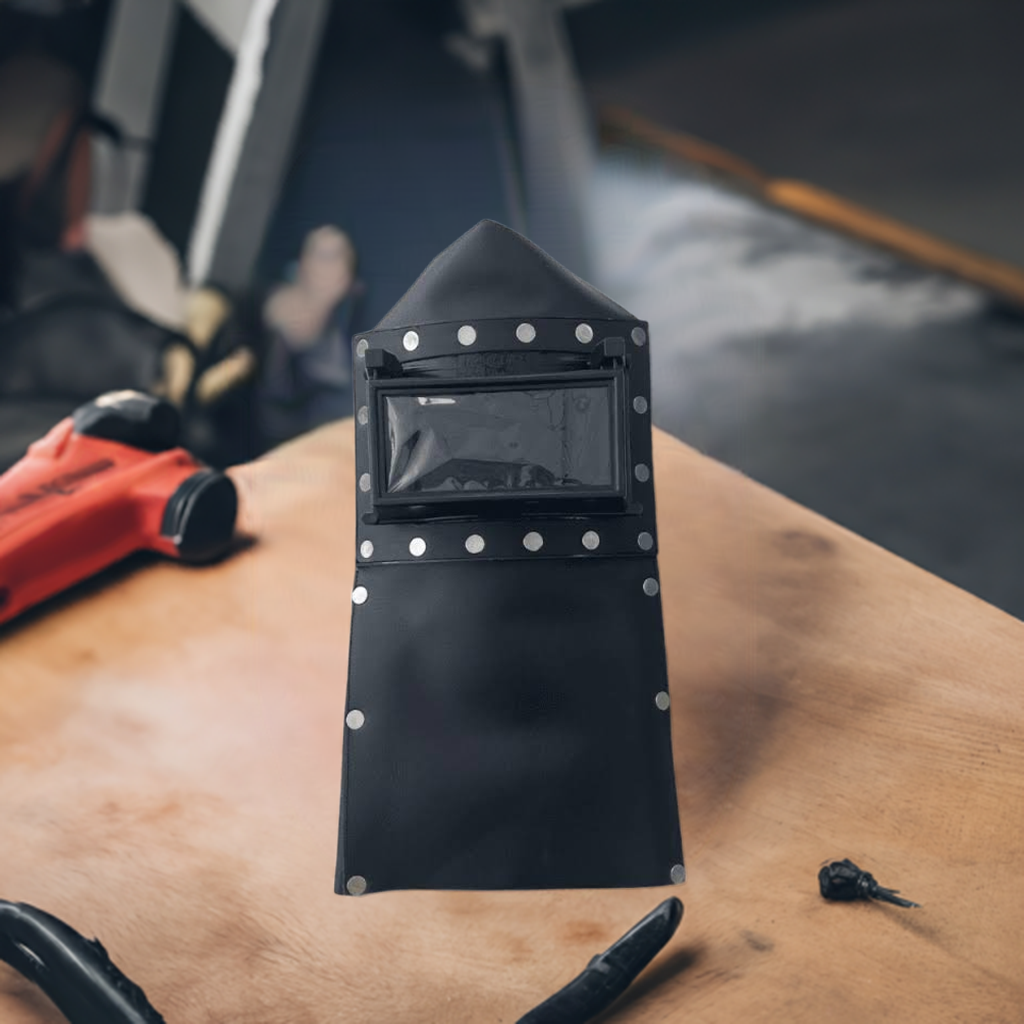 Sağdıç Deri Kapaklı Kaynakçı Baş Maskesi