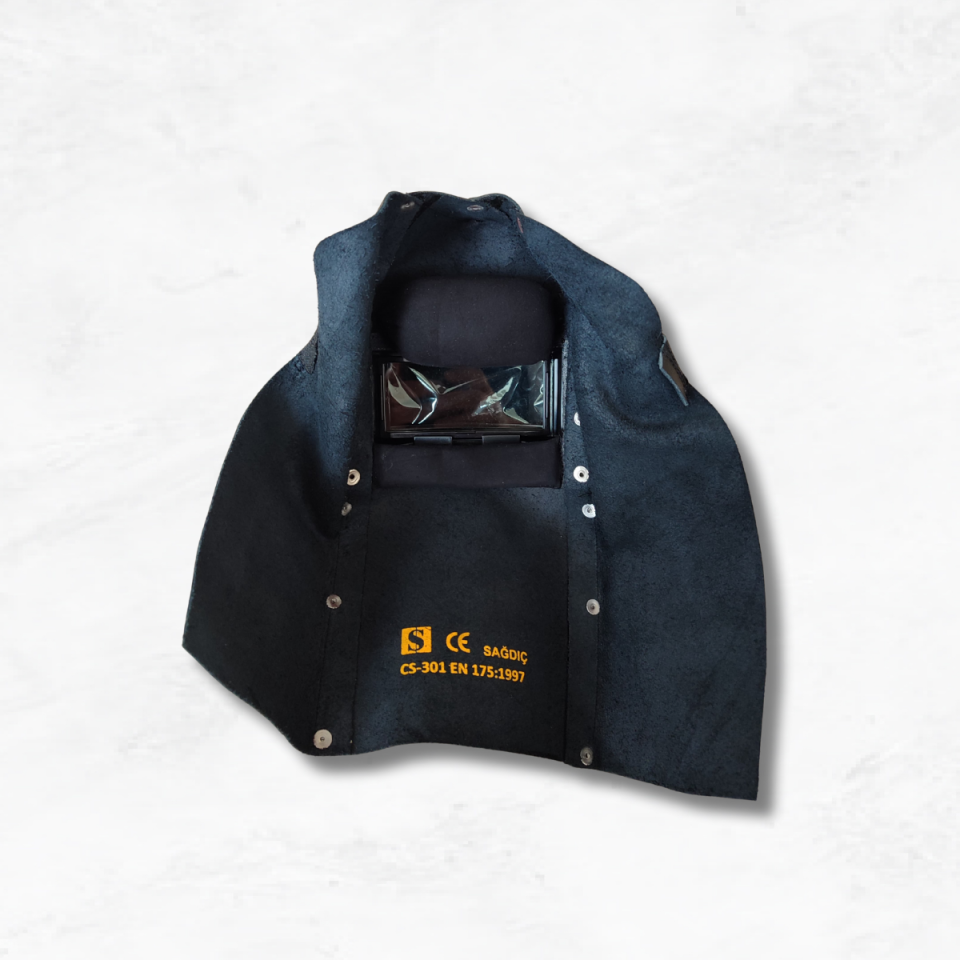 Sağdıç Deri Kapaklı Kaynakçı Baş Maskesi