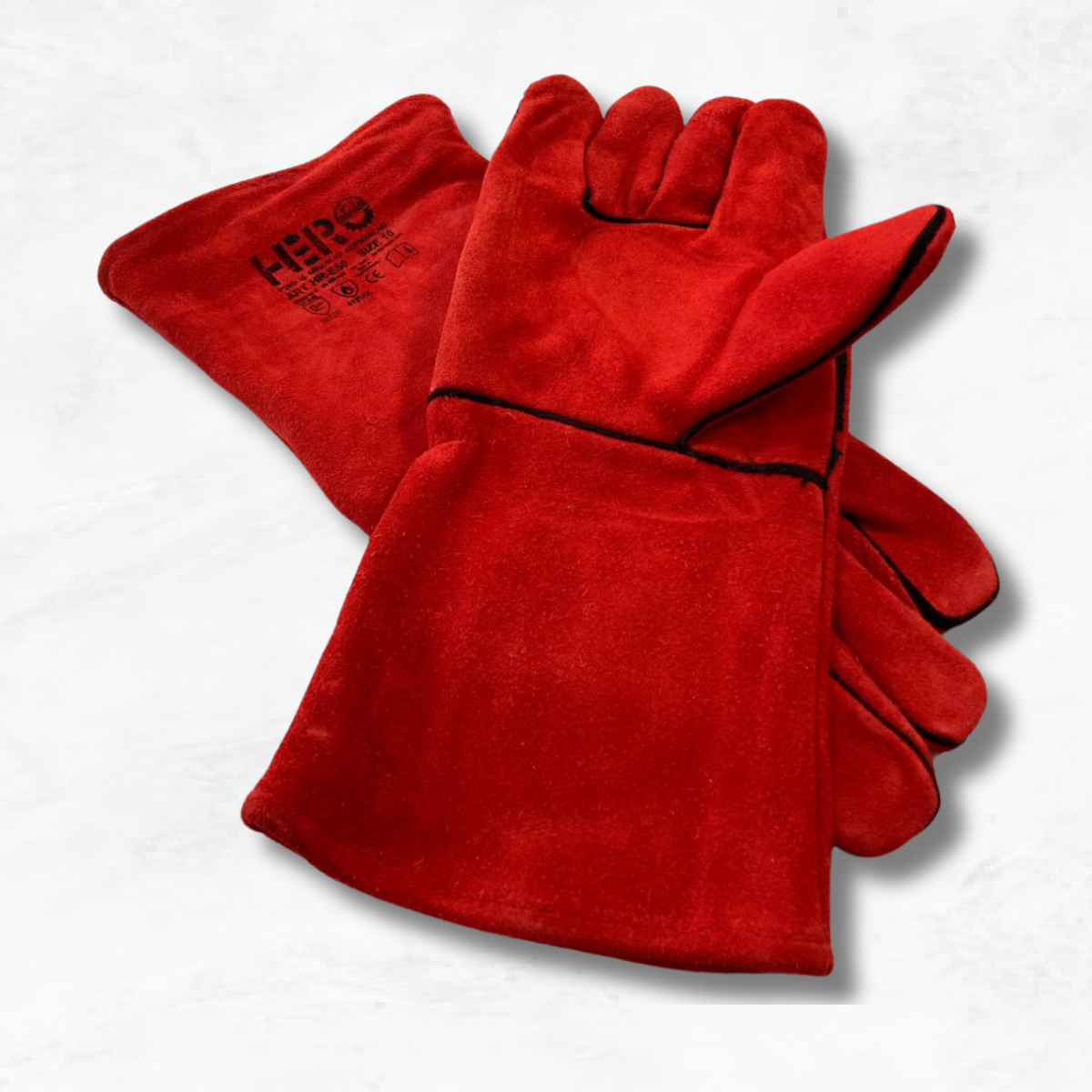 Kaynakçı Eldiveni Kırmızı No:10