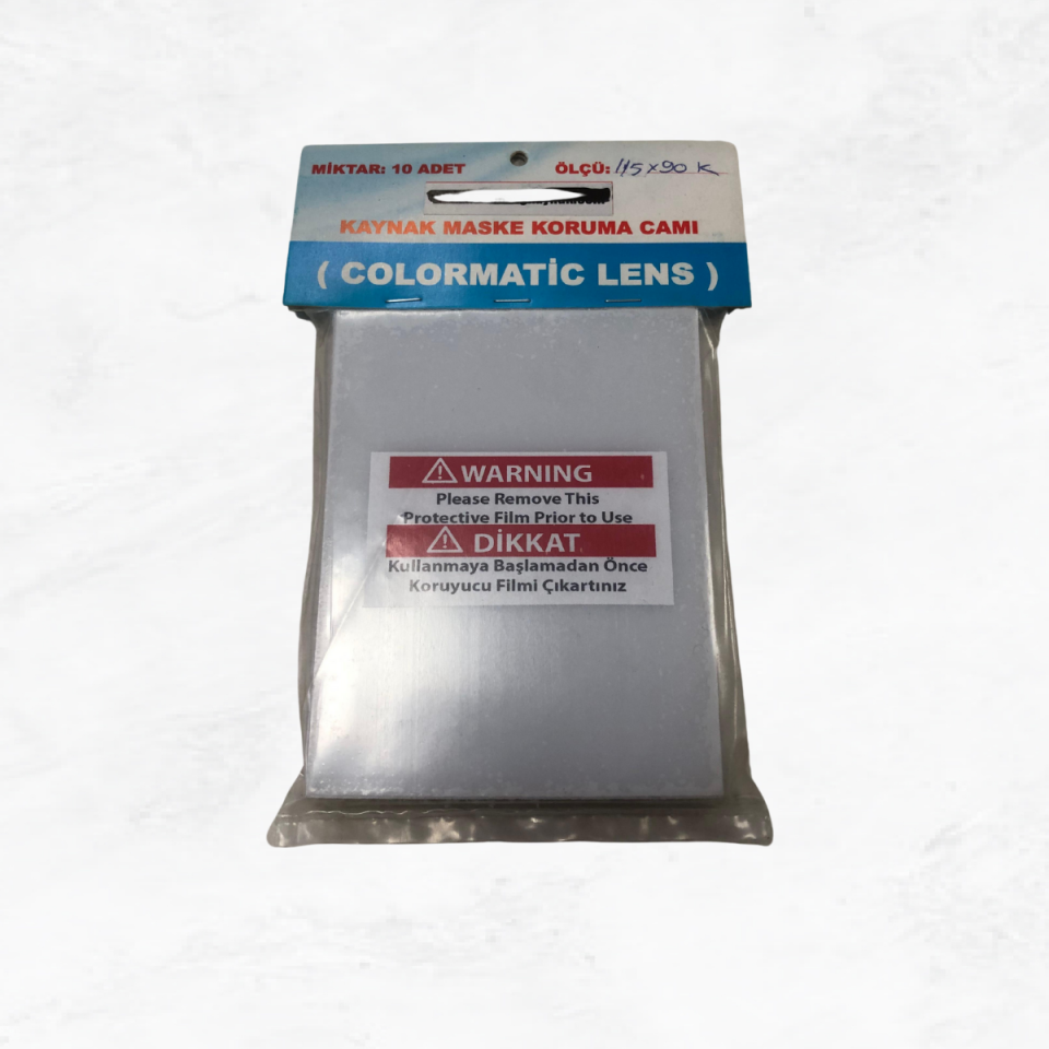 Colormatik Otomatik Kararan Maske Koruma Camı Dış 90x115 mm.