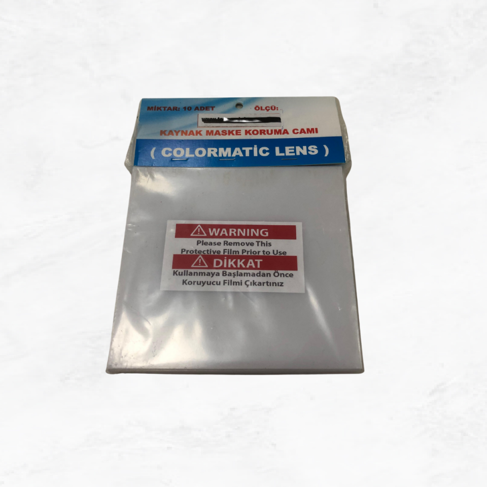 Colormatik Otomatik Kararan Maske Dış Koruma Camı 104x115 mm | P850 Uyumlu