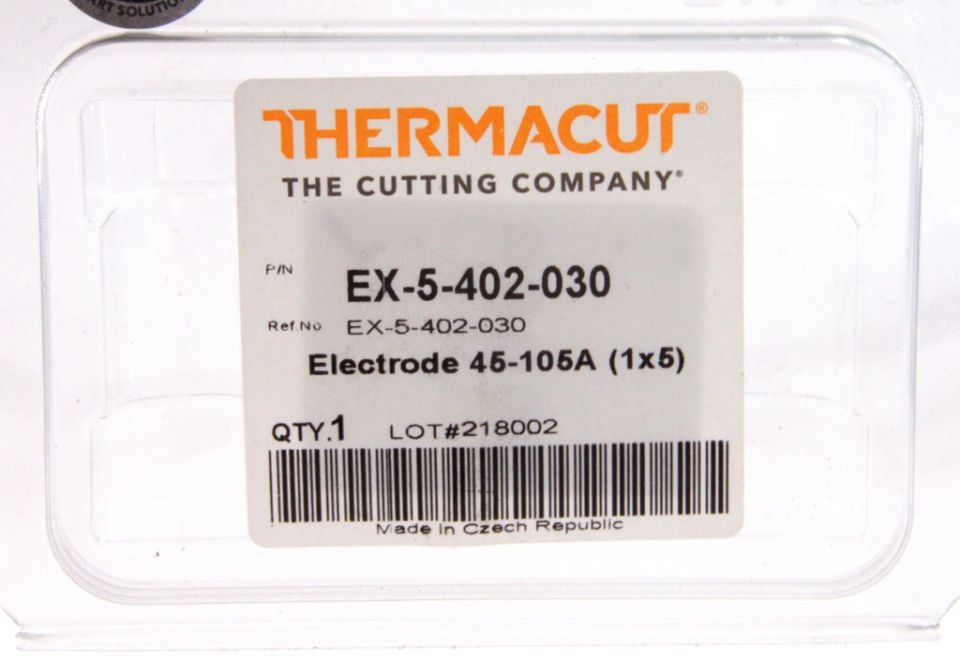 Thermacut EX-5-402-030 Plazma Elektrodu 105 Amper