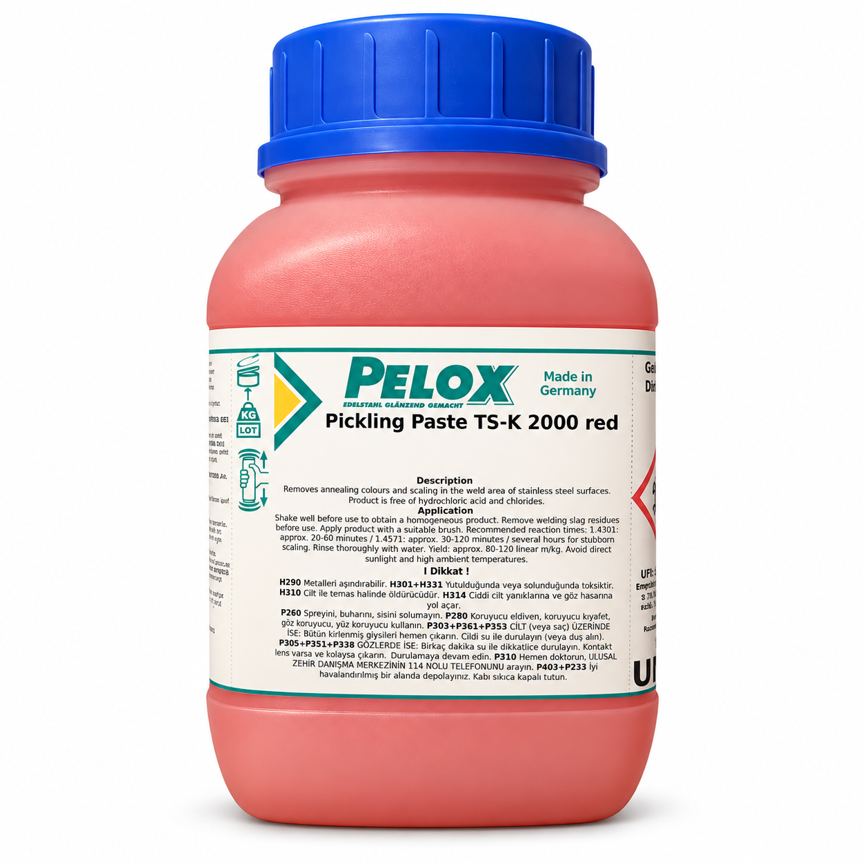 PELOX TS-K 2000 Red Paslanmaz Kaynak Temizleme Pastası 2 Kg.